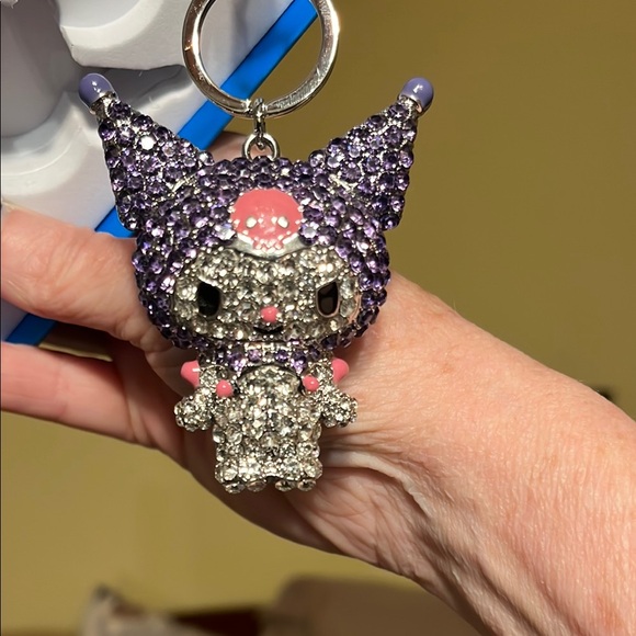 Sanrio Accessories - Sanrio Hello Kitty Purple and Silver Keychain